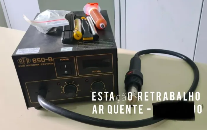 Estação retrabalho ar quente 