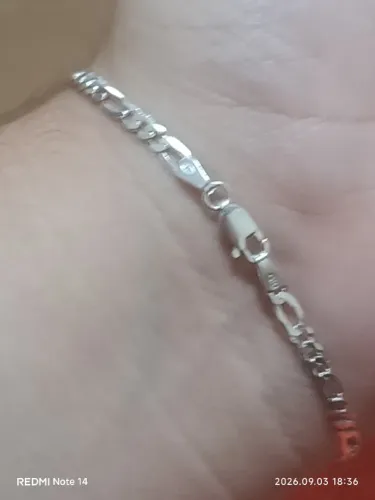 Pulseira de prata original 925 3x1 3g