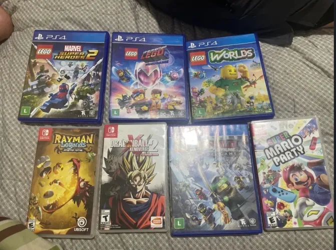 Jogos de ps4 e switch