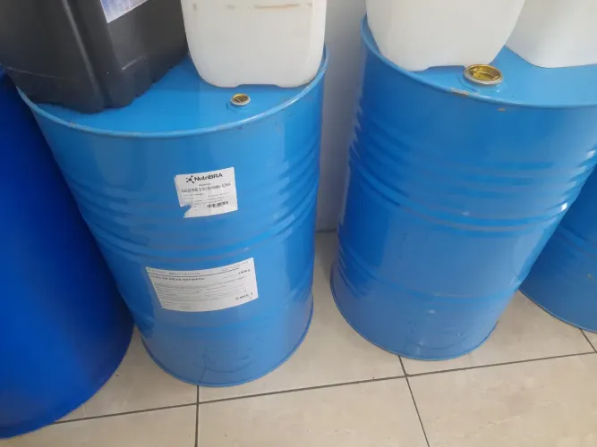 Tambor ferro 200l alimentício usado