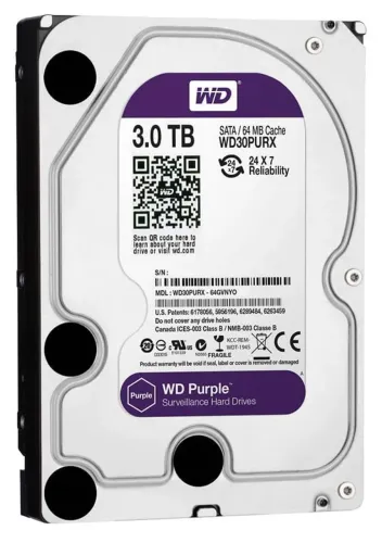 HD 3TB purple Semi Novo