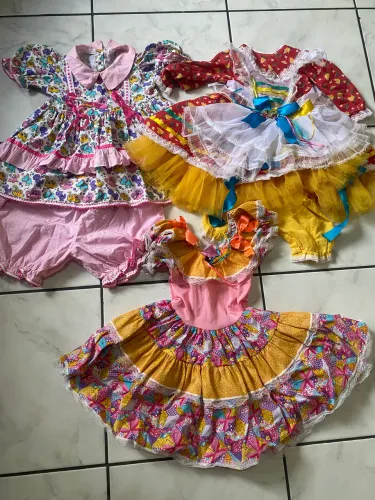 3 vestidos de festa junina