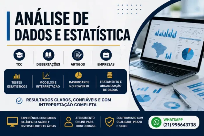 Análise Estatística para TCC, Artigos e Dados | Power BI e Excel