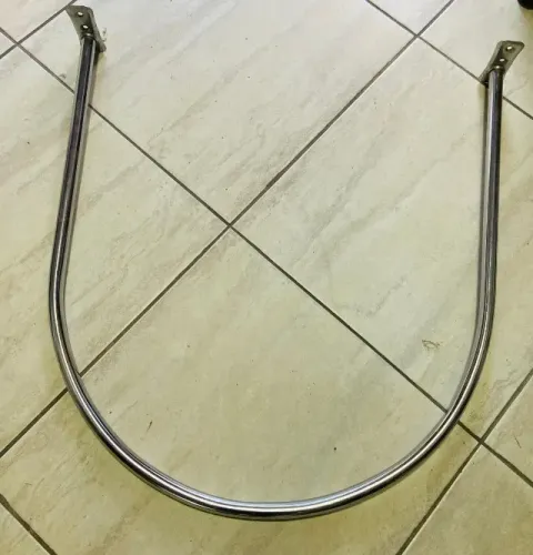 PROVADOR CROMADO U + CORTINA