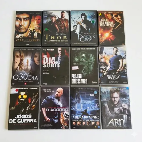 Lote 50 DVDs Filmes.