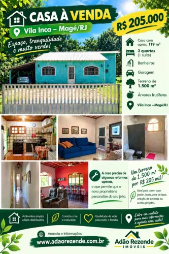 Casa estilo sítio em Magé RJ