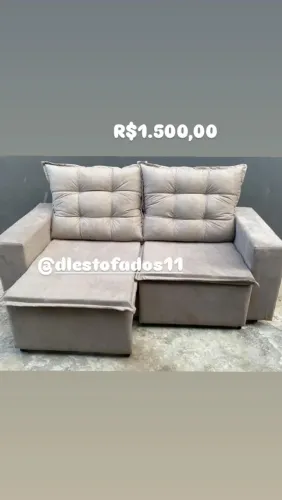 Sofá Retrátil várias cores disponíveis sobre encomenda