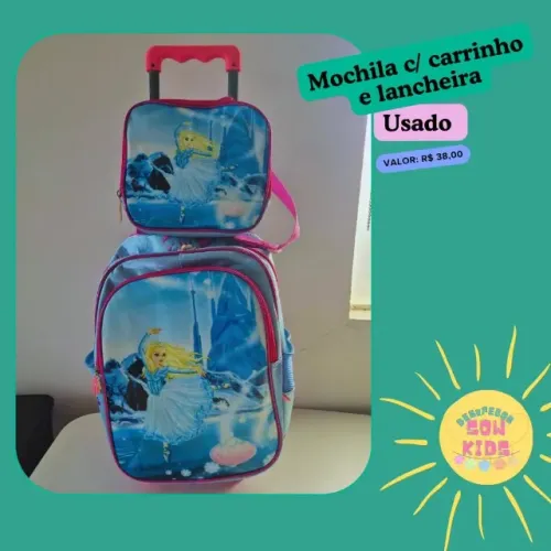 Mochila de carrinho c/lancheira