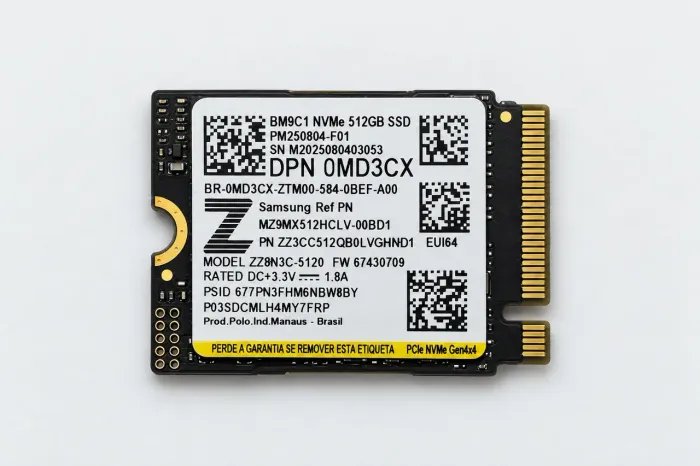 SSD Samsung NVMe 512GB PCIe 4.0