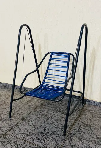 Balanço Cadeira Infantil Suspenso - Estrutura em Aço e Fio Espaguete
