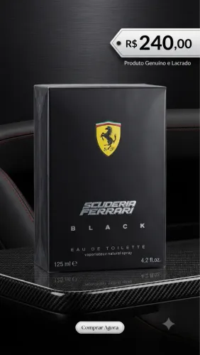 Scuderia Ferrari Black 125ml - Original e Lacrado - Oferta!