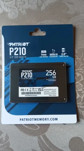 SSD PATRIOT 256gb - P210 Sata 3 6 - Cor Preto -LACRADO
