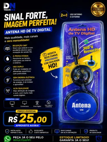 Antena digital para Tv