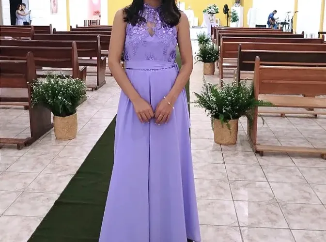 Vestido longo de festa