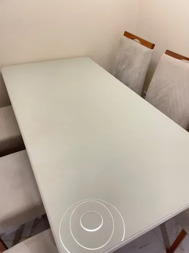 Mesa de Jantar tampo de vidro