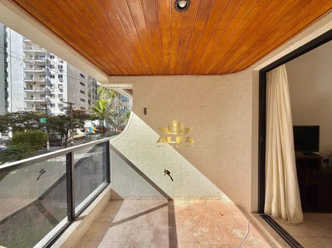 Apartamento Mobiliado com Suíte e Sacada nas Pitangueiras Alfa Imóveis Guarujá