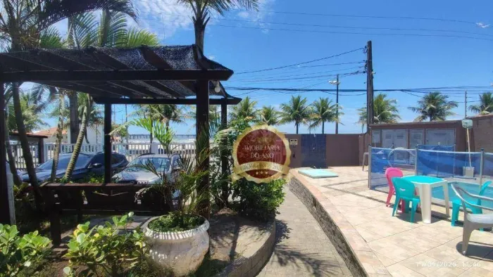 Casa em condomínio frente praia em Praia Grande | Flórida Mirim, 3 quartos, suíte e 2 vaga