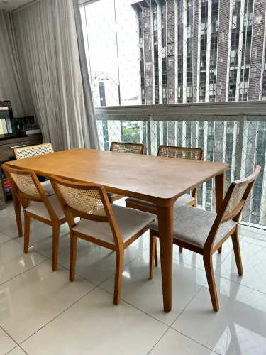 Mesa de jantar Líder Miss com cadeiras Laura
