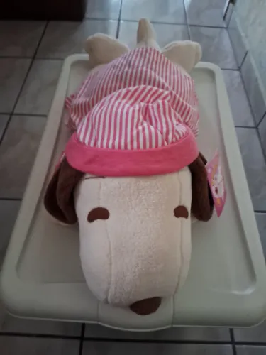 Pelúcia " SNOOPY PIJAMA ROSA " C/ ETIQUETA MEDIDA 50CMX25CM