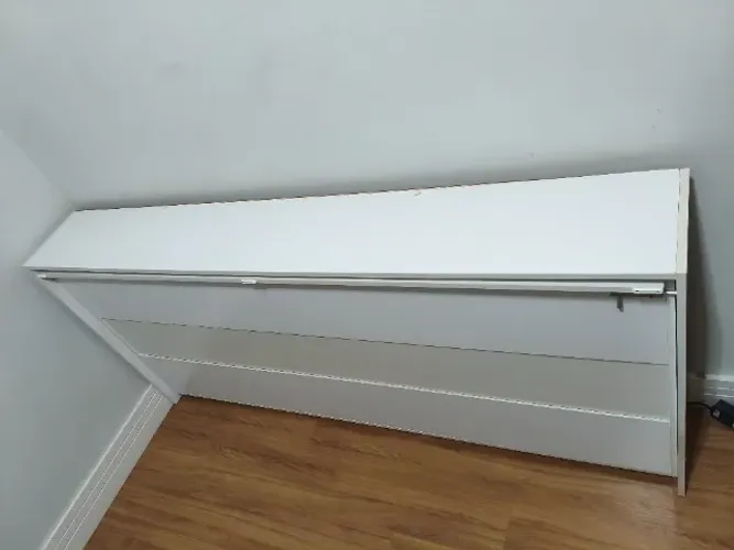 Cama de Embutir Solteiro Branca em Ótimo Estado (Fácil Instalação)