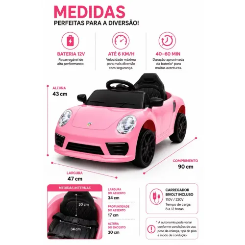 Carro elétrico infantil