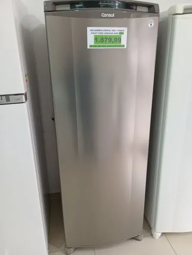 Geladeira Consul 342L 1 porta Frost Free CRB39AK INOX 127v