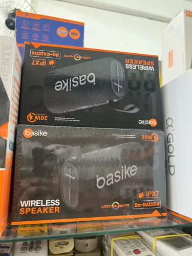 Caixa de Som Basike 20w Luzes inteligentes 