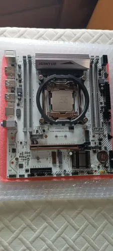 Kit Xeon Jginyue X99M Gaming D4 ARGB+Xeon 2680 V4+módulo TPM 2.0 14 Pinos