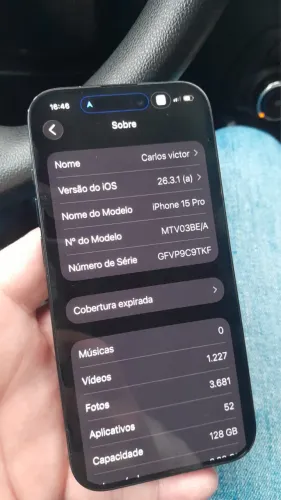 iPhone 15 PRO AZUL 128g