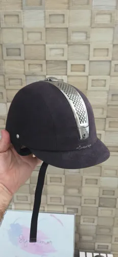 Capacete infantil para Hipismo, marca Fouganza c700, número 52