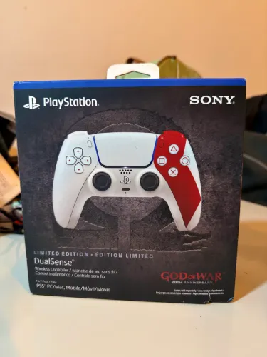 Controle PS5 - Edição Limitada God of War (20º Aniversário) - Novo/Sem Uso