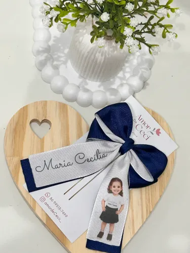 Laços personalizados escolar e batizados