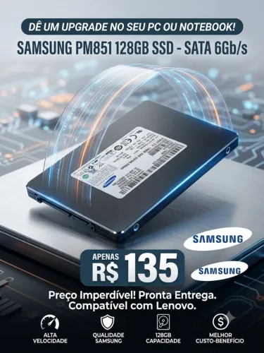 SSD Samsung 120GB | Velocidade e Confirma