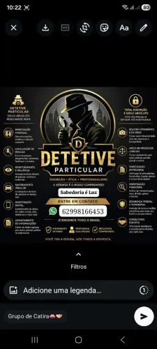 SERVIÇOS INTELIGÊNCIA DETETIVE PARTICULAR *