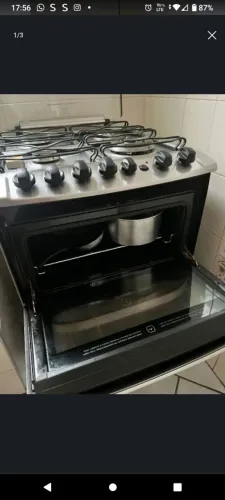 Vendo fogão inox Eletrolux dev4 bocas acendedor automático , contém 2 fornos.