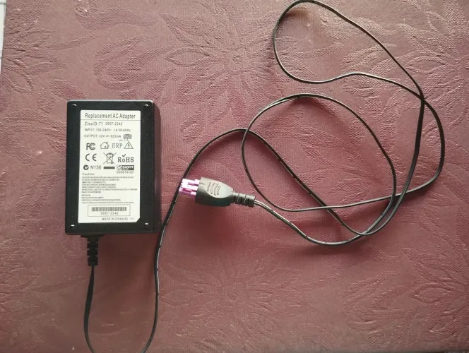 Fonte Impressora HP Compatível 32V 625mA 0957-2242 Plug Roxo + Cabo