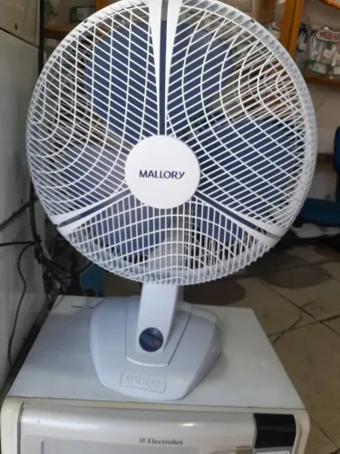 Ventilador Mallory 40cm Branco Seminovo 4meses de garantia