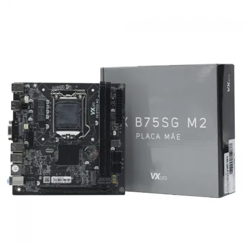 Placa Mae LGA 1155 Chipset B75 com USB 3.0 e NVMe - Lacrada