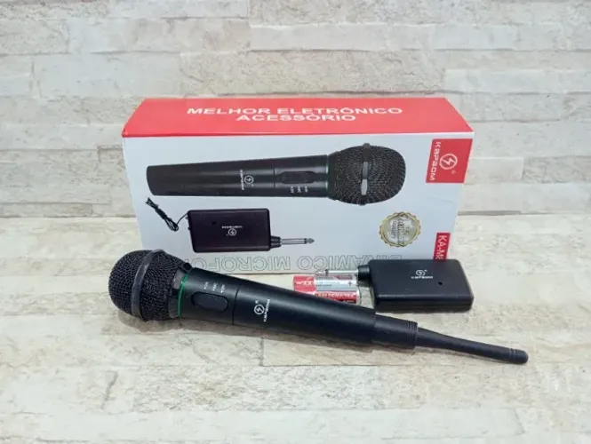 Microfone Altomex Sem Fio Até 30m Som Palestra e Karaokê
