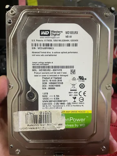 HD 1TB WD Western Digital Armazenamento ?1000GB?