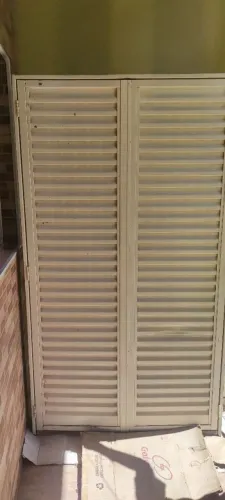 Porta balcão de aço quatro folhas