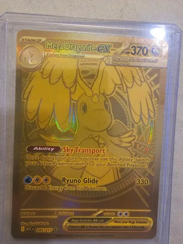 Carta Rara Dragonite Dourada Heróis excelsos em inglês