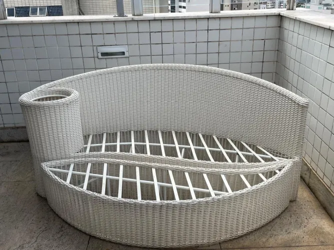 Chaise dupla área externa