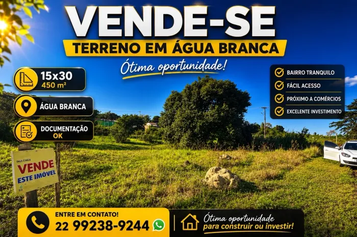 Terreno em água Branca
