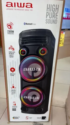 TORRE SOM AIWA 2300W NOVA NA CAIXA COM NF