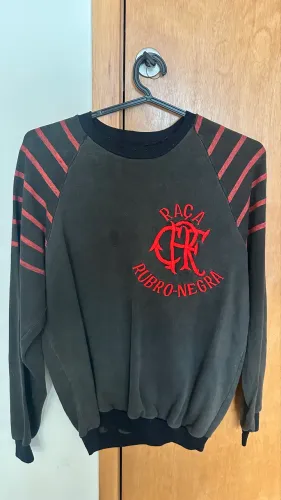 Moletom Flamengo Raça Rubro Negra Anos 70/80