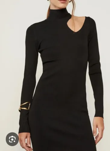 Vestido curto preto Animale