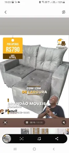 Sofá retrátil ENTREGA R$ 40,00 REAIS 1.50 largura
