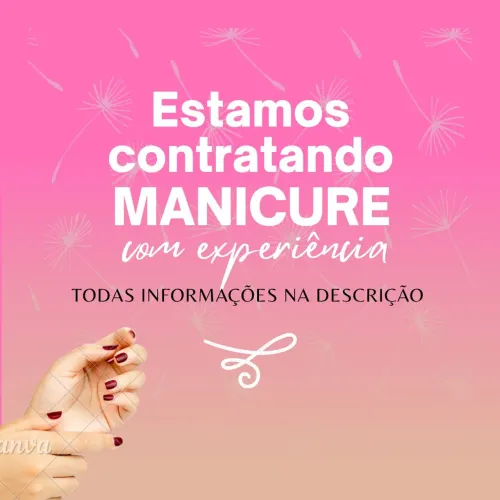 Contrato Manicure - Ofereço garantia de ganhos semanais