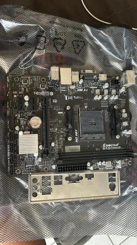 Placa mãe biostar B450mhp, soquete AM4